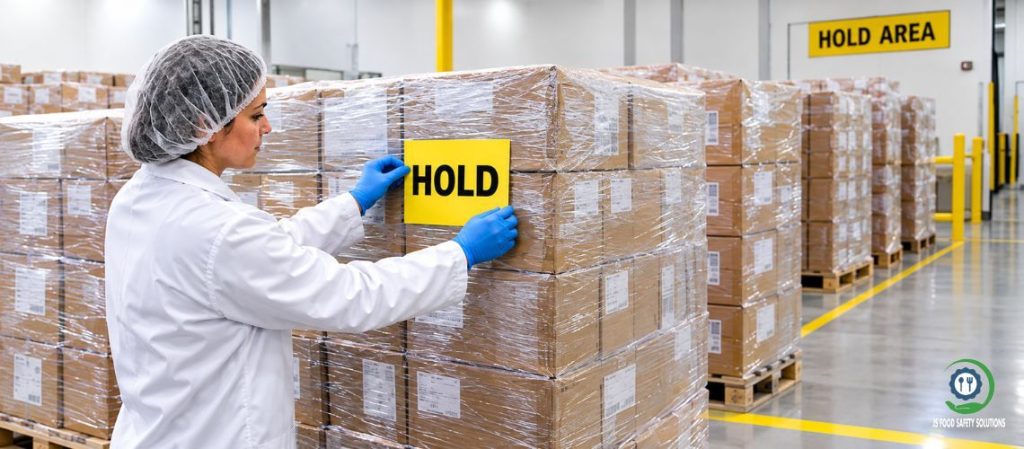 holding affected lots while the deviation is assessed